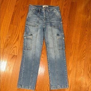 Men's Blue Cargo Jeans